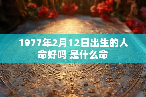 1977年2月12日出生的人命好吗 是什么命 1977年2月12日出生的人命好吗 是什么命