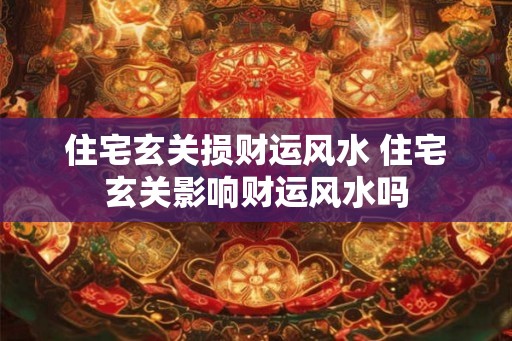 住宅玄关损财运风水 住宅玄关影响财运风水吗