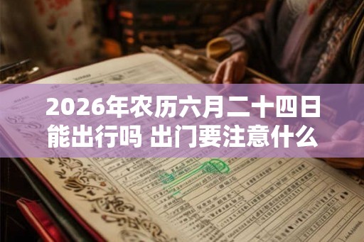 2026年农历六月二十四日能出行吗 出门要注意什么