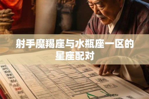 射手魔羯座与水瓶座一区的星座配对