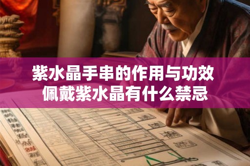 紫水晶手串的作用与功效 佩戴紫水晶有什么禁忌