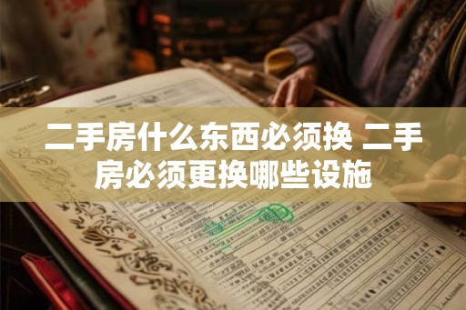 二手房什么东西必须换 二手房必须更换哪些设施