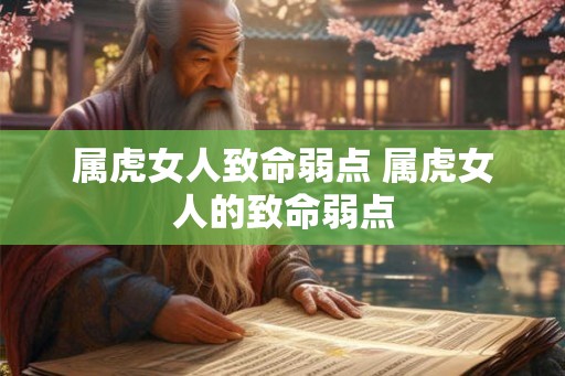 属虎女人致命弱点 属虎女人的致命弱点