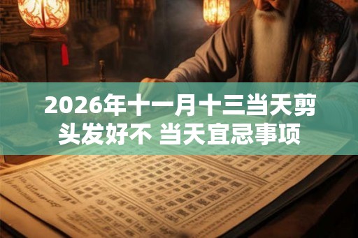 2026年十一月十三当天剪头发好不 当天宜忌事项
