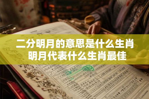 二分明月的意思是什么生肖  明月代表什么生肖最佳