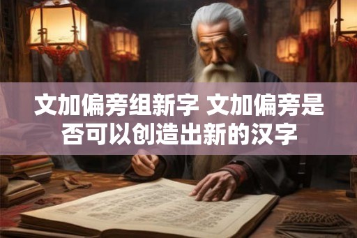 文加偏旁组新字 文加偏旁是否可以创造出新的汉字