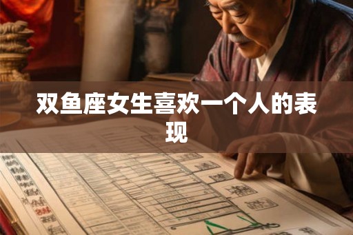 双鱼座女生喜欢一个人的表现