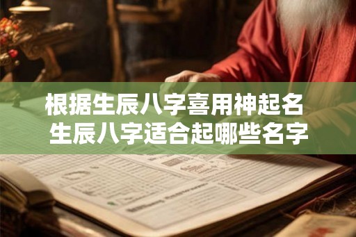根据生辰八字喜用神起名 生辰八字适合起哪些名字 根据生辰八字喜用神起名 生辰八字适合起哪些名字