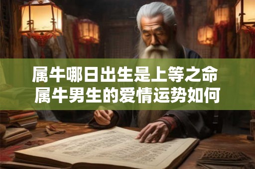 属牛哪日出生是上等之命 属牛男生的爱情运势如何