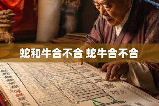 蛇和牛合不合 蛇牛合不合