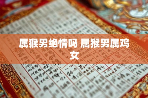属猴男绝情吗 属猴男属鸡女