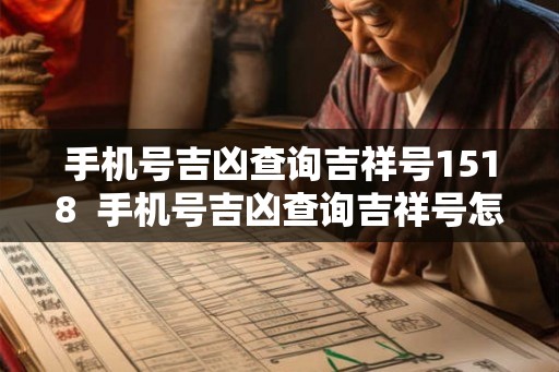 手机号吉凶查询吉祥号1518 手机号吉凶查询吉祥号怎么查周易 手机号吉凶查询吉祥号1518 手机号吉凶查询吉祥号怎么查周易