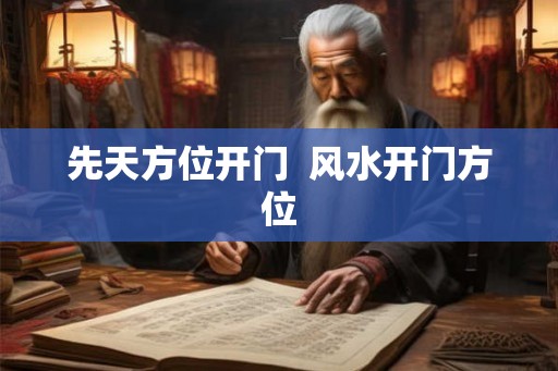 先天方位开门  风水开门方位