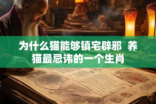 为什么猫能够镇宅辟邪  养猫最忌讳的一个生肖