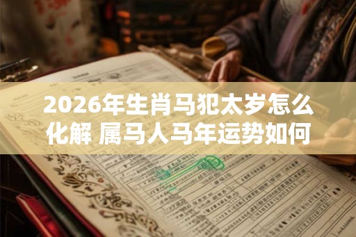 2026年生肖马犯太岁怎么化解 属马人马年运势如何
