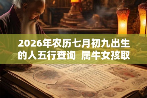 2026年农历七月初九出生的人五行查询  属牛女孩取名