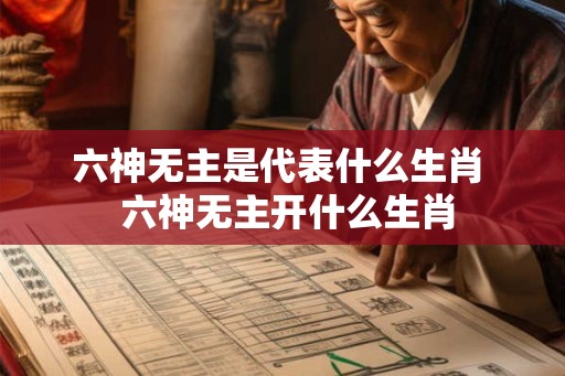 六神无主是代表什么生肖  六神无主开什么生肖
