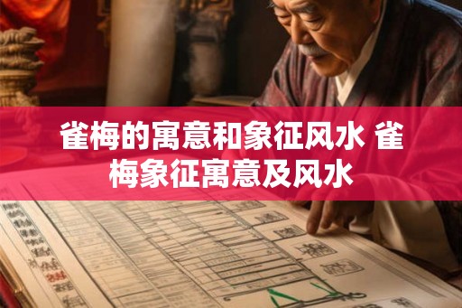 雀梅的寓意和象征风水 雀梅象征寓意及风水