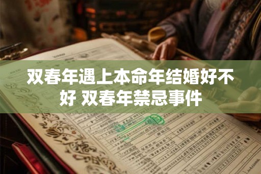 双春年遇上本命年结婚好不好 双春年禁忌事件
