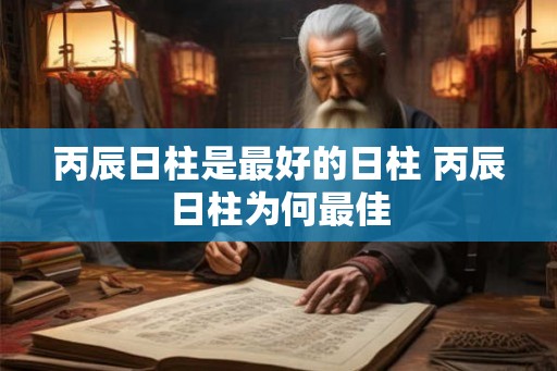 丙辰日柱是最好的日柱 丙辰日柱为何最佳