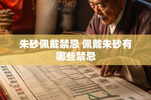 朱砂佩戴禁忌 佩戴朱砂有哪些禁忌 朱砂佩戴禁忌 佩戴朱砂有哪些禁忌
