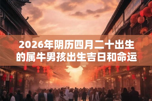 2026年阴历四月二十出生的属牛男孩出生吉日和命运查询