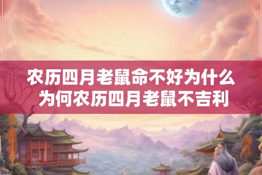 农历四月老鼠命不好为什么 为何农历四月老鼠不吉利
