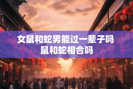 女鼠和蛇男能过一辈子吗 鼠和蛇相合吗