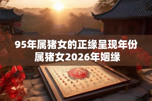 95年属猪女的正缘呈现年份 属猪女2026年姻缘