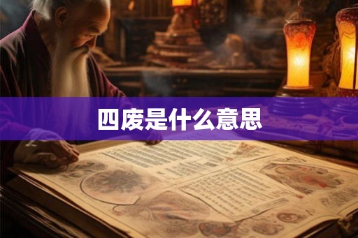 四废是什么意思