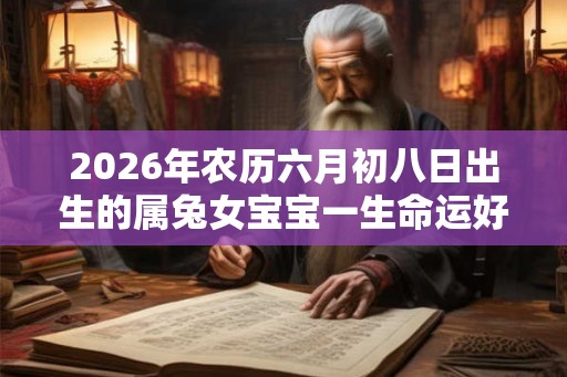 2026年农历六月初八日出生的属兔女宝宝一生命运好不好 2026年农历六月初八日出生的属兔女宝宝一生命运好不好