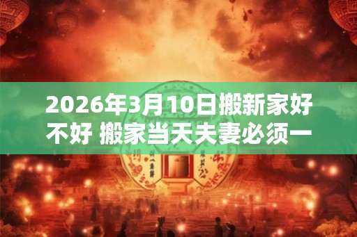 2026年3月10日搬新家好不好 搬家当天夫妻必须一起睡吗