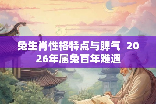兔生肖性格特点与脾气  2026年属兔百年难遇