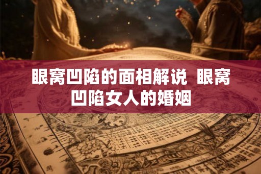 眼窝凹陷的面相解说  眼窝凹陷女人的婚姻