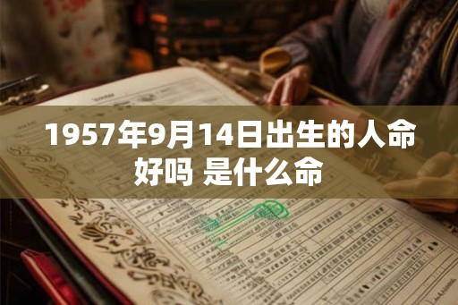 1957年9月14日出生的人命好吗 是什么命