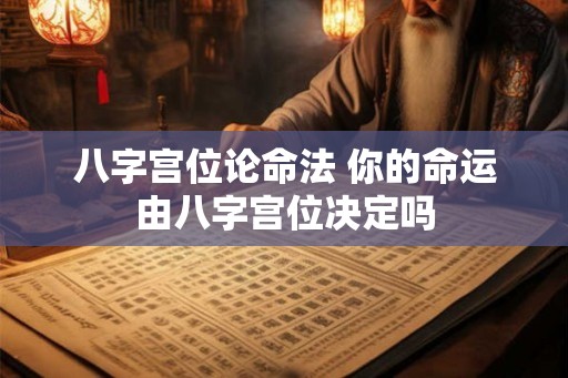 八字宫位论命法 你的命运由八字宫位决定吗