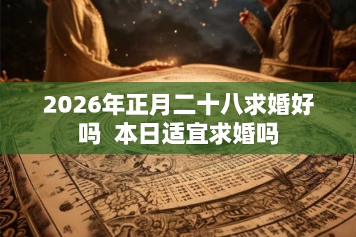 2026年正月二十八求婚好吗 本日适宜求婚吗 2026年正月二十八求婚好吗 本日适宜求婚吗