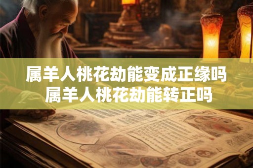 属羊人桃花劫能变成正缘吗 属羊人桃花劫能转正吗