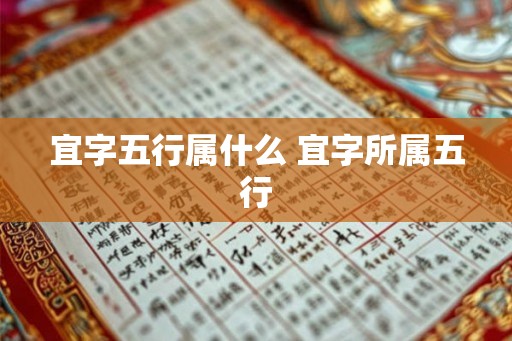宜字五行属什么 宜字所属五行 宜字五行属什么 宜字所属五行