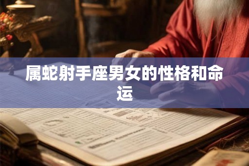 属蛇射手座男女的性格和命运