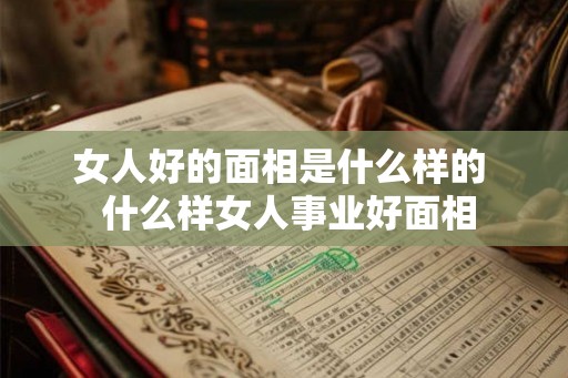 女人好的面相是什么样的 什么样女人事业好面相 女人好的面相是什么样的 什么样女人事业好面相