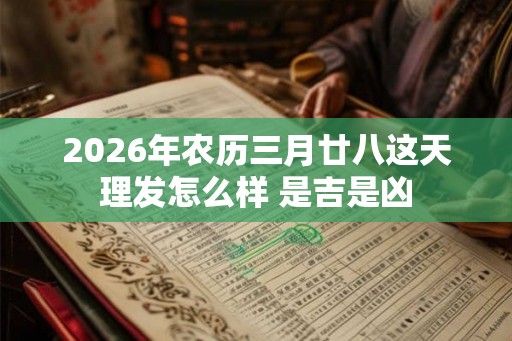 2026年农历三月廿八这天理发怎么样 是吉是凶 2026年农历三月廿八这天理发怎么样 是吉是凶
