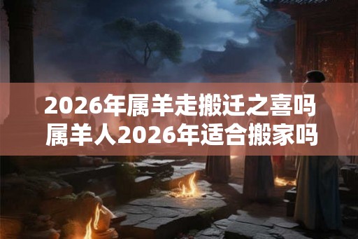 2026年属羊走搬迁之喜吗 属羊人2026年适合搬家吗