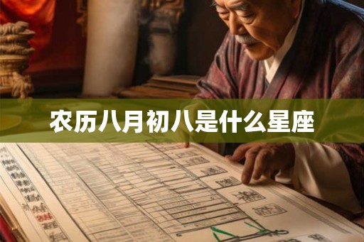农历八月初八是什么星座