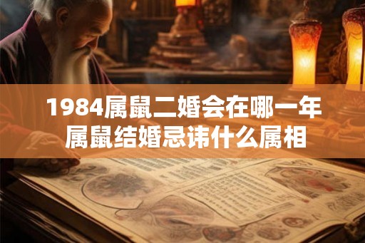 1984属鼠二婚会在哪一年 属鼠结婚忌讳什么属相
