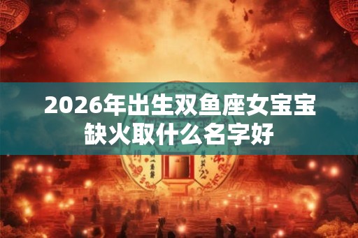 2026年出生双鱼座女宝宝缺火取什么名字好 2026年出生双鱼座女宝宝缺火取什么名字好