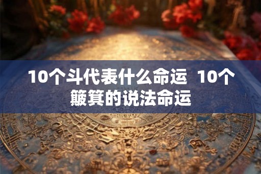 10个斗代表什么命运  10个簸箕的说法命运