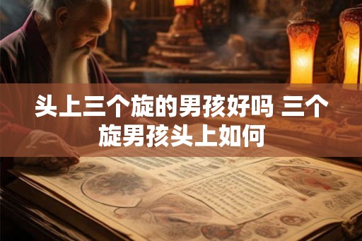 头上三个旋的男孩好吗 三个旋男孩头上如何