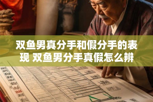 双鱼男真分手和假分手的表现 双鱼男分手真假怎么辨别