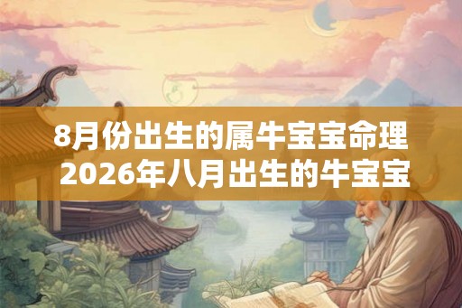 8月份出生的属牛宝宝命理 2026年八月出生的牛宝宝取名 8月份出生的属牛宝宝命理 2026年八月出生的牛宝宝取名